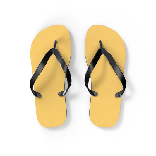 Sandy Yellow Flip Flops, Sandals Slides, Summer Footwear, Brand New