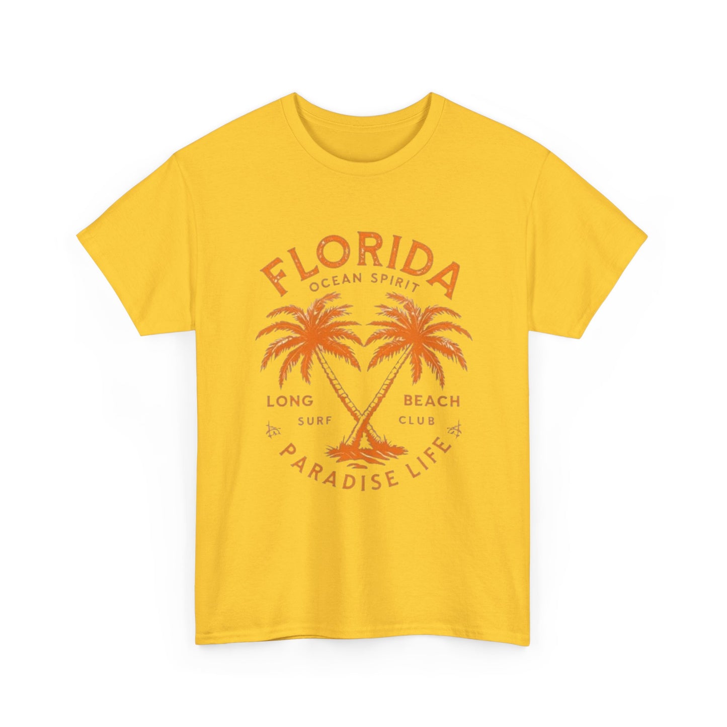 Florida Paradise Live Graphic T Shirt NEW Unisex Heavy Cotton Tee