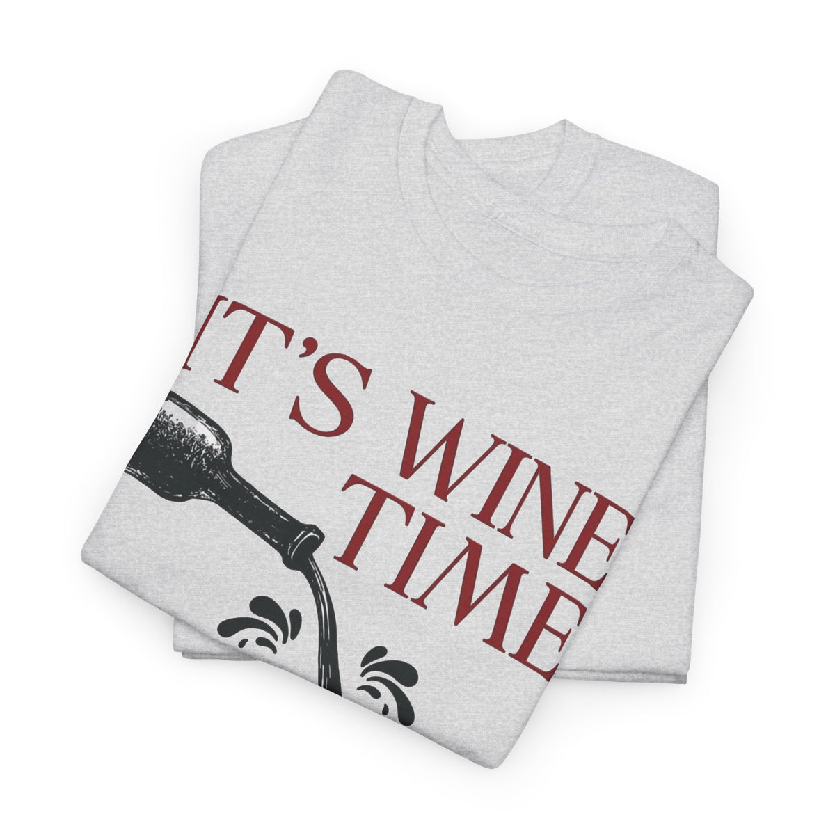 It's Wine Time Every Day T-Shirt, Wine Bottle Chessboard Design Men's Graphic Tee