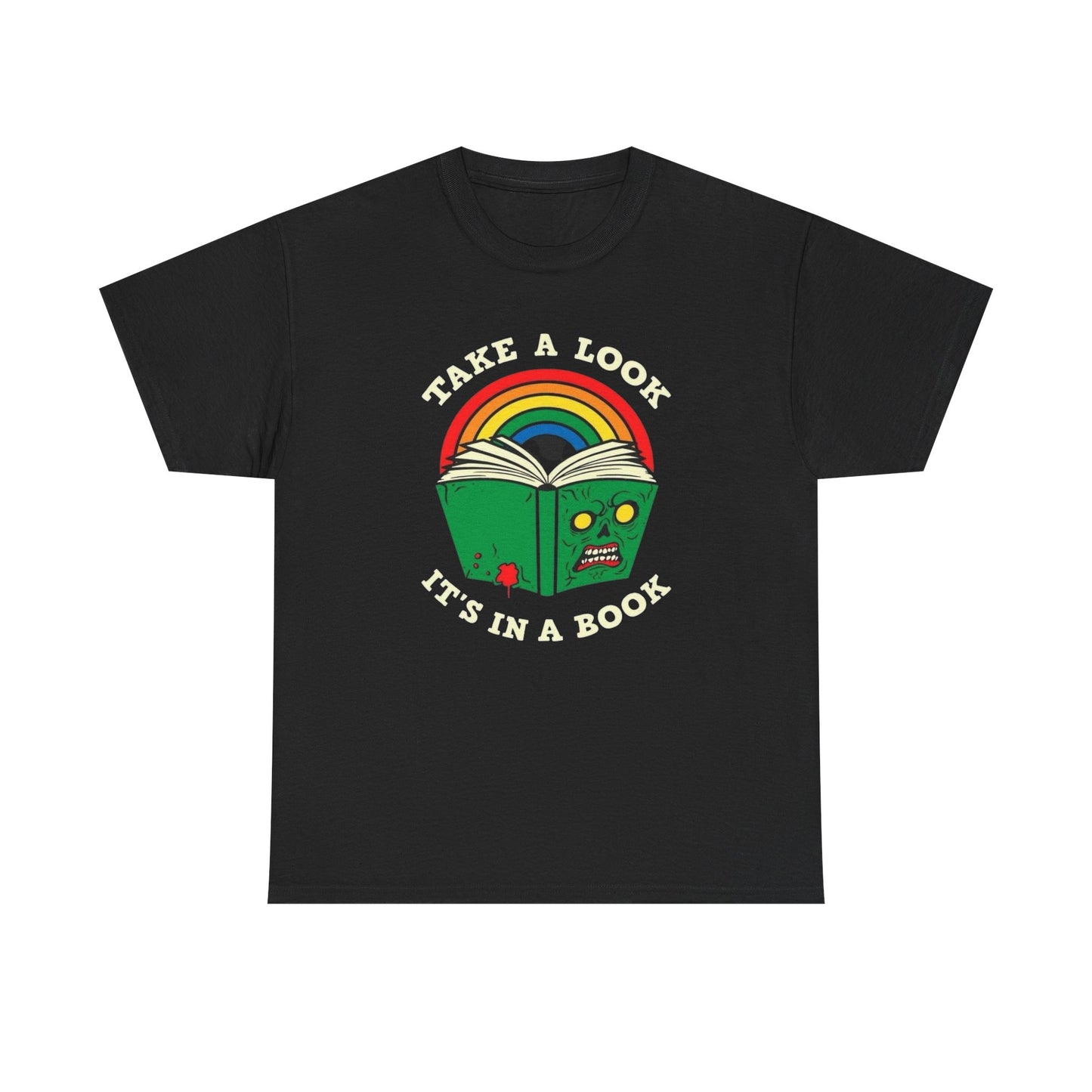 Take A Look Its In A Book Graphic T Shirt NEW ADULT TEE VINTAGE