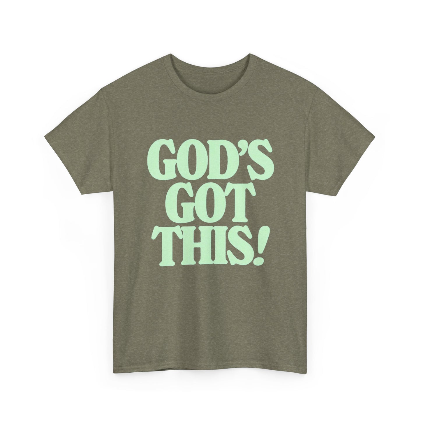Gods Got This Graphic T Shirt Men's Heavy Cotton Tee - Quality - Modern True to Size