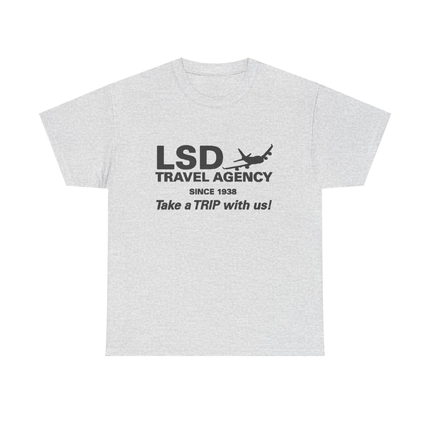 LSD Travel Agency Graphic T Shirt ADULT NEW Heavy Cotton Tee