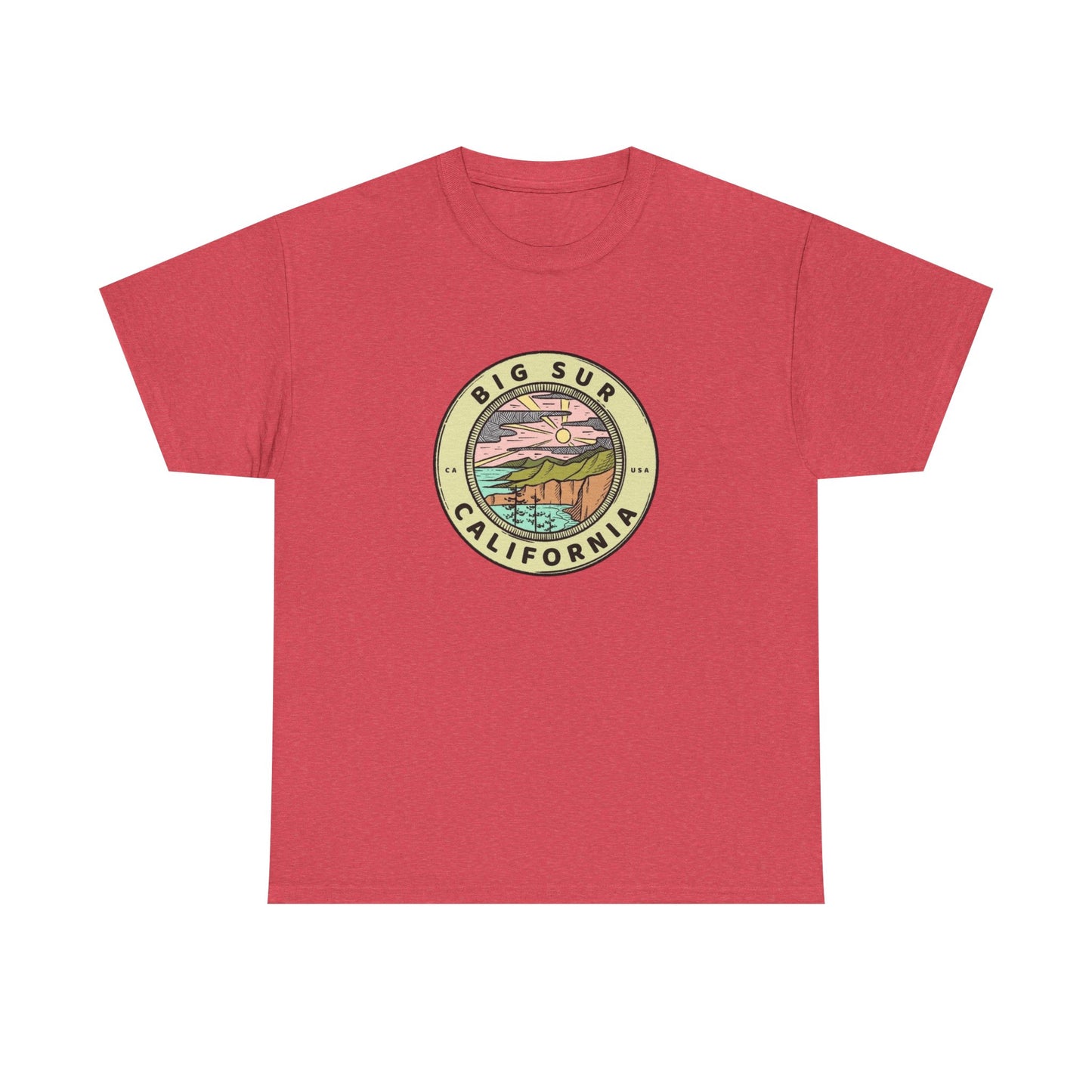 Big Sur California Graphic T Shirt NEW Adult Tee