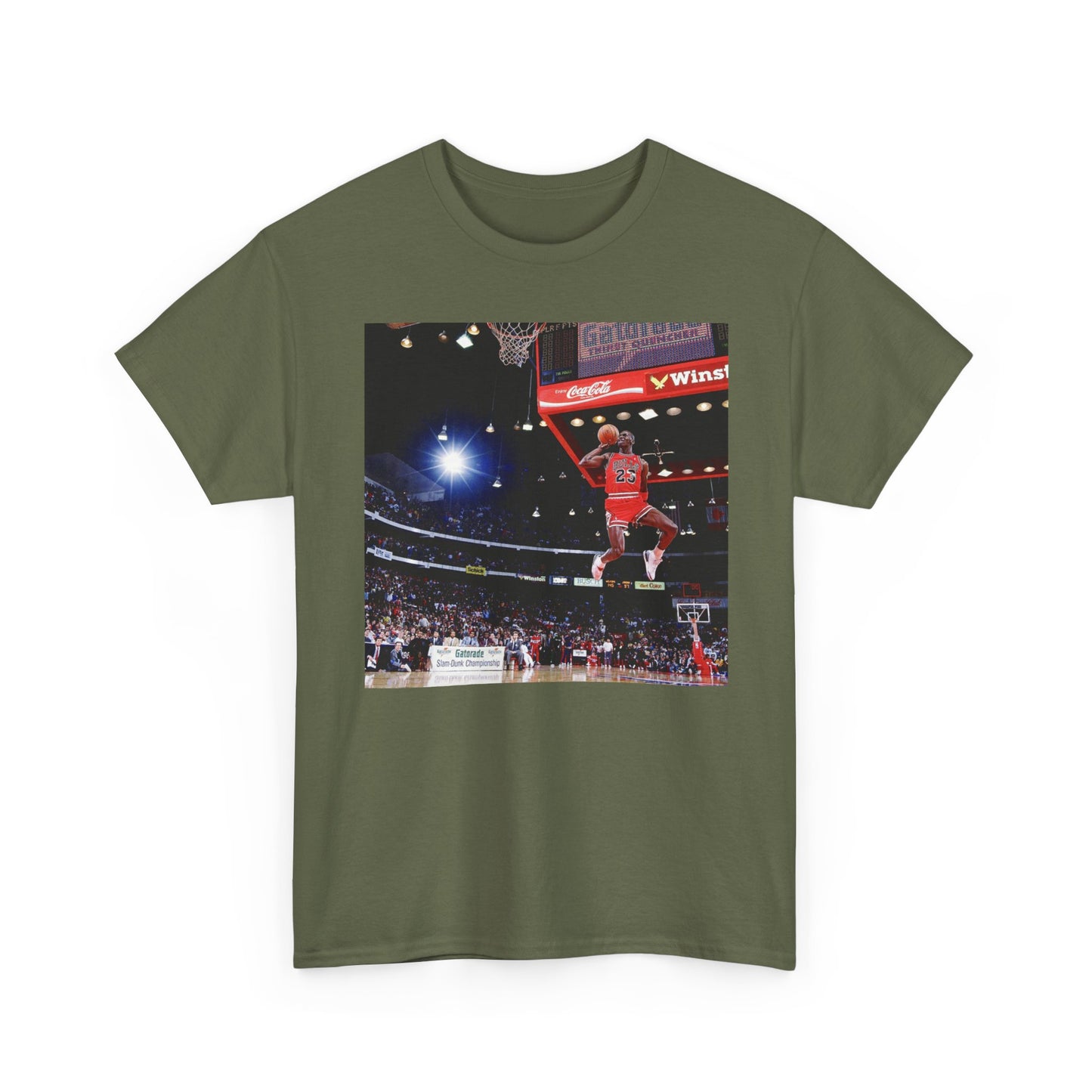 Michael Jordan Graphic T Shirt Retro Dunk Contest Unisex Heavy Cotton Tee