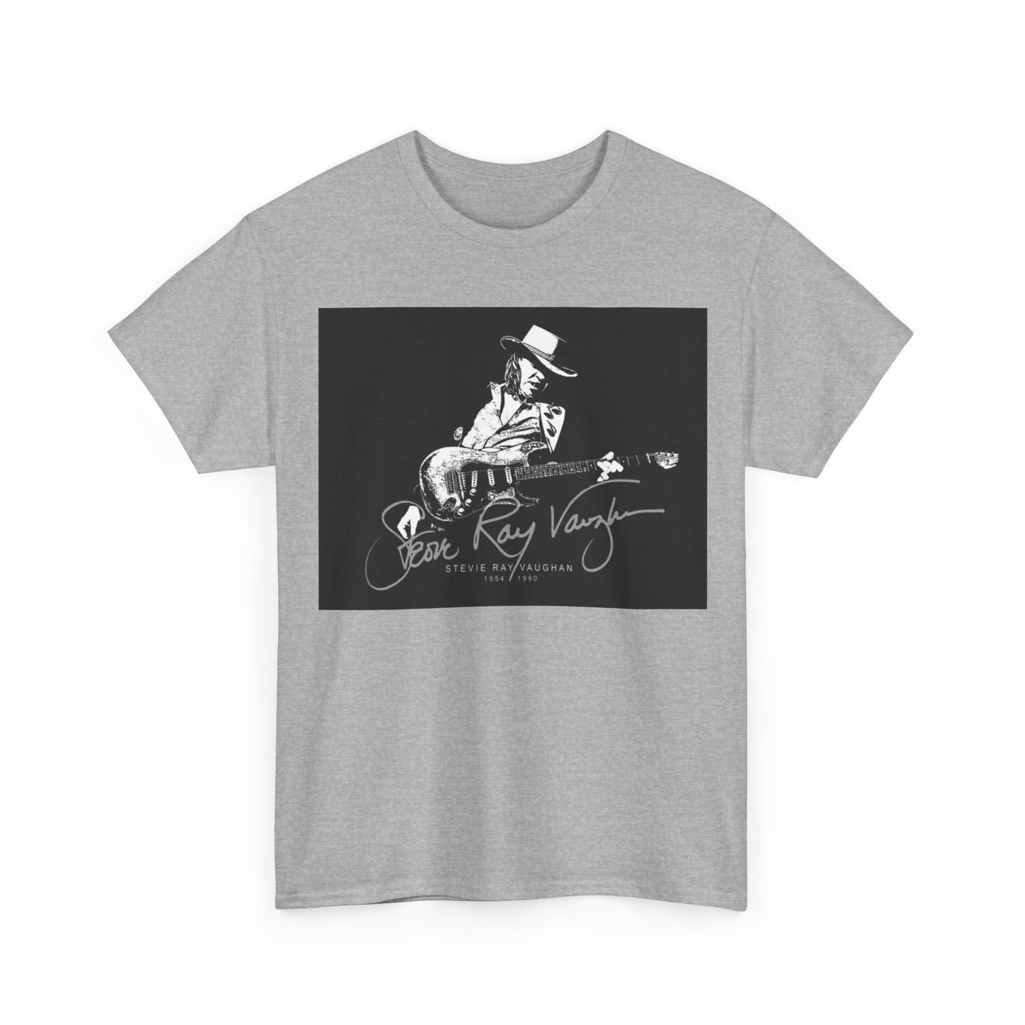 Stevie ray vaughn T-shirt Vintage retro rock album Unisex Heavy Cotton Tee