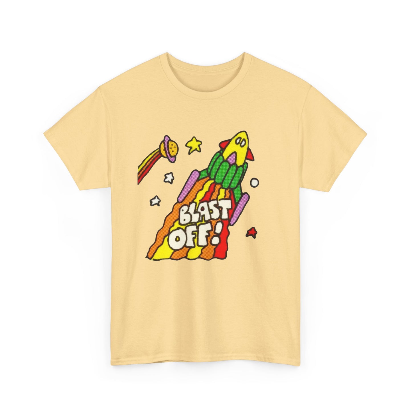 Its Time To Blast Off Vintage 90's Graphic T Shirt Unisex Heavy Cotton Tee