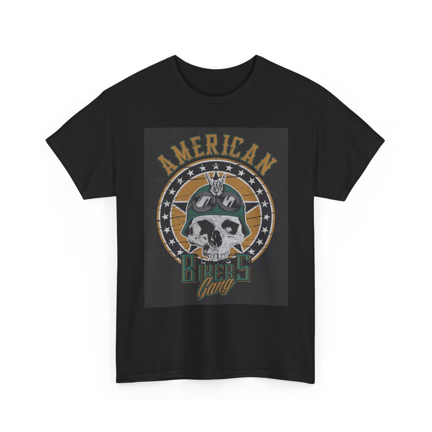 American Bikers Gang Graphic T Shirt Motorcycles Unisex Heavy Cotton Tee