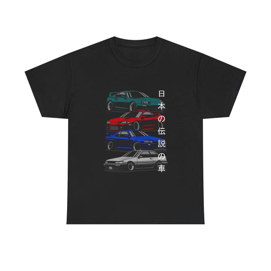 JDM Tuner Legends Retro Graphic T Shirt NEW ADULT Tee FAST SHIP