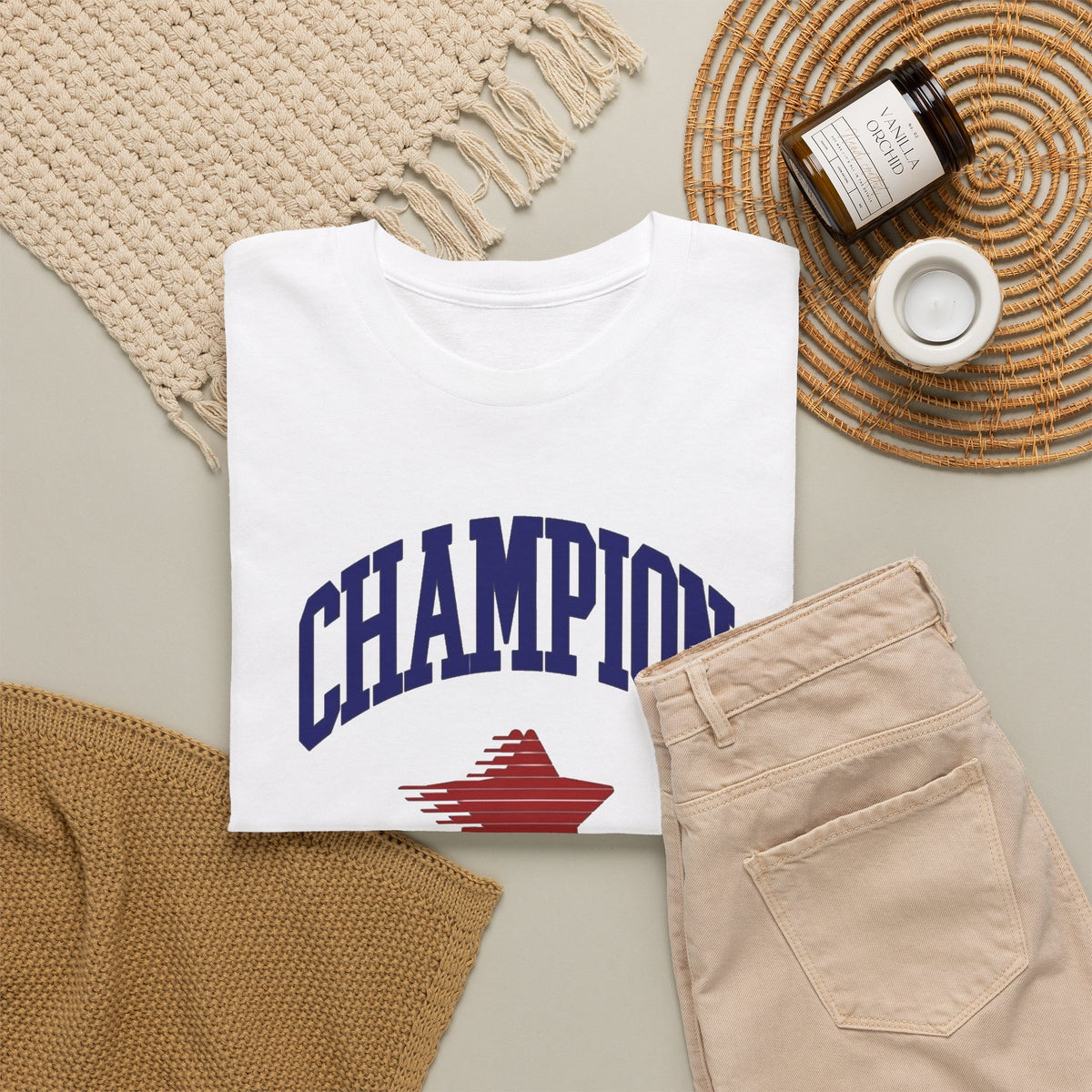Champion Christ Always Wins Graphic T Shirt Men's Jesus Heavy Cotton Tee