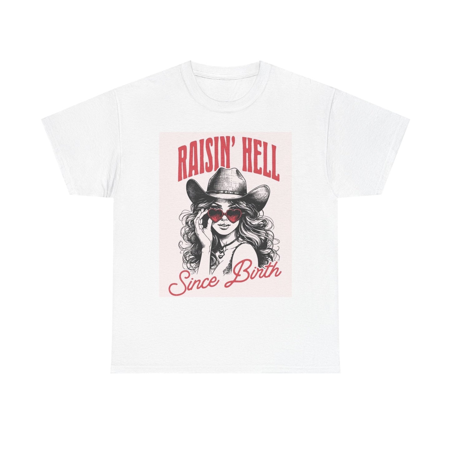 Raisin Hell Since Birth Graphic T Shirt Womens Vintage Retro Cotton Tee