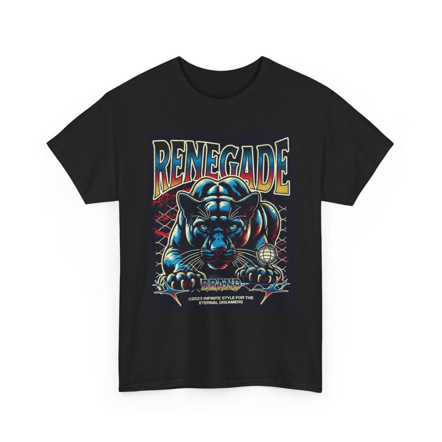 Renegade Panther Graphic T Shirt Street Wear Apparel Unisex Heavy Cotton Tee