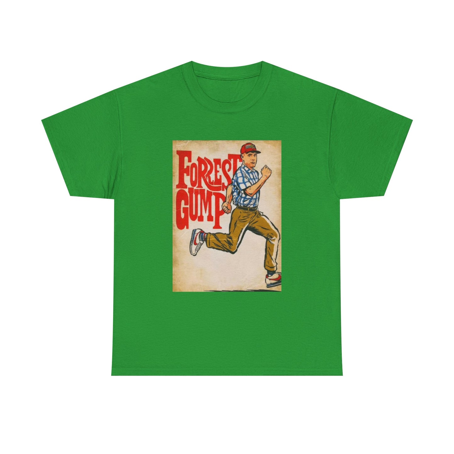 Forrest Gump Tshirt Vintage Retro Movie Poster Unisex Heavy Cotton Tee