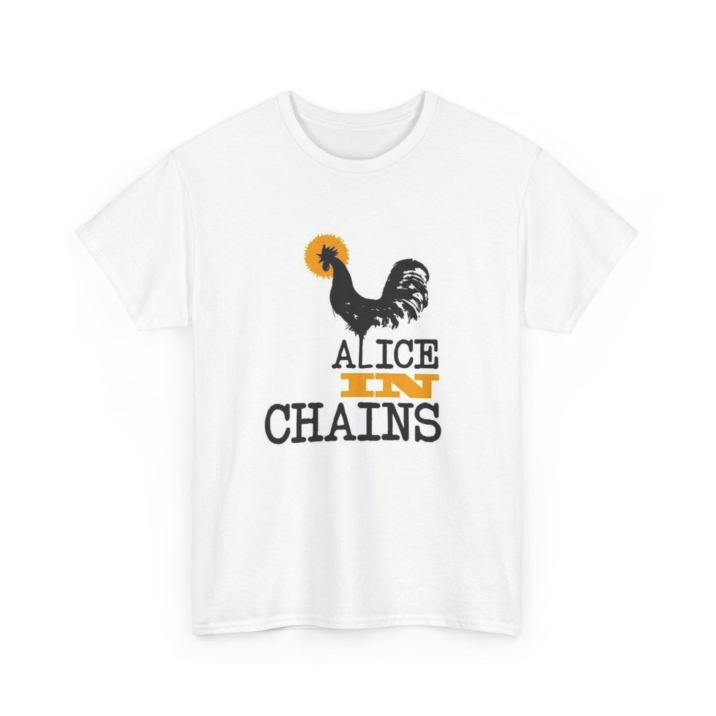 Alice In Chains Rooster Graphic T Shirt Unisex Heavy Cotton Tee BRAND NEW