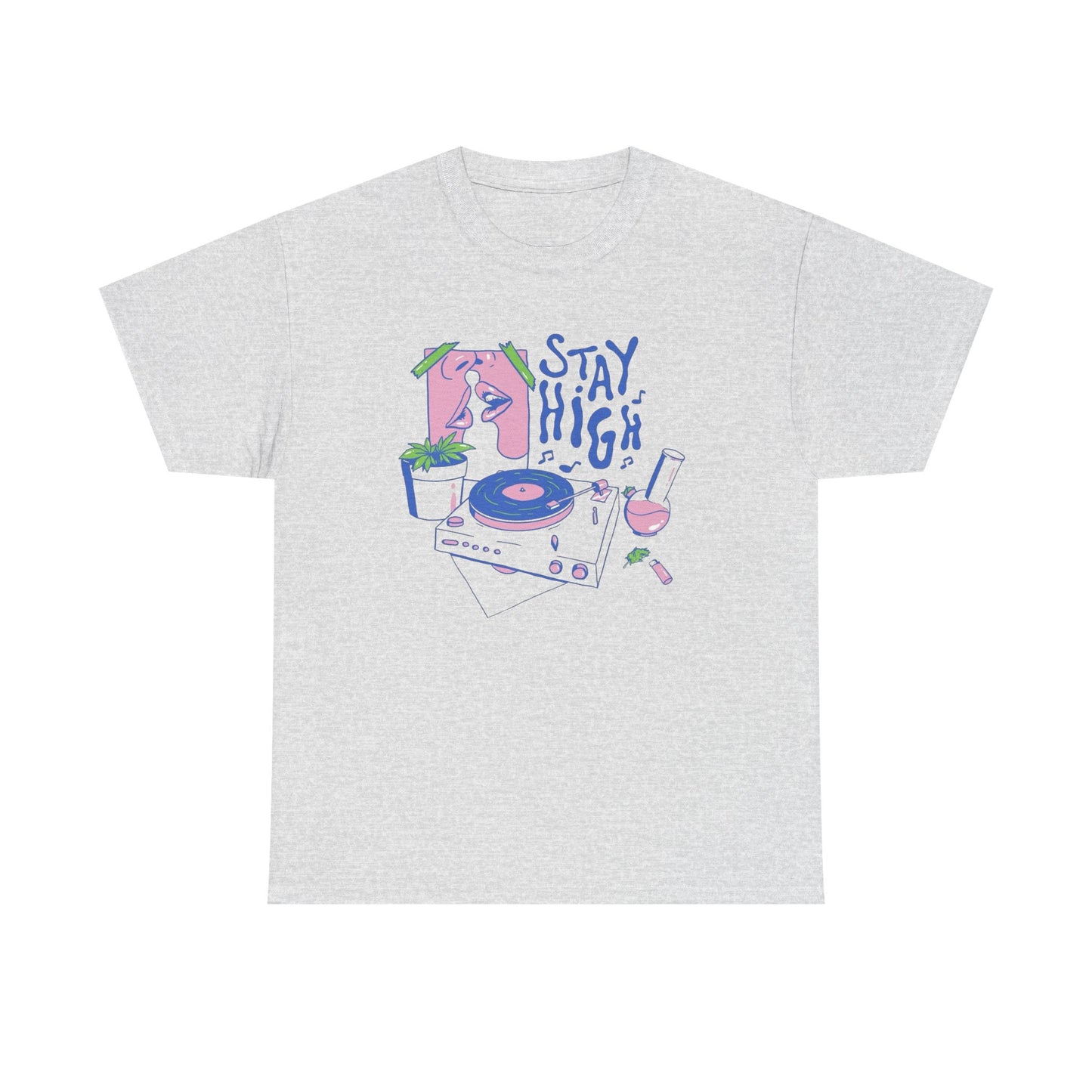 Stay High Retro Graphic T Shirt NEW Adult Tee