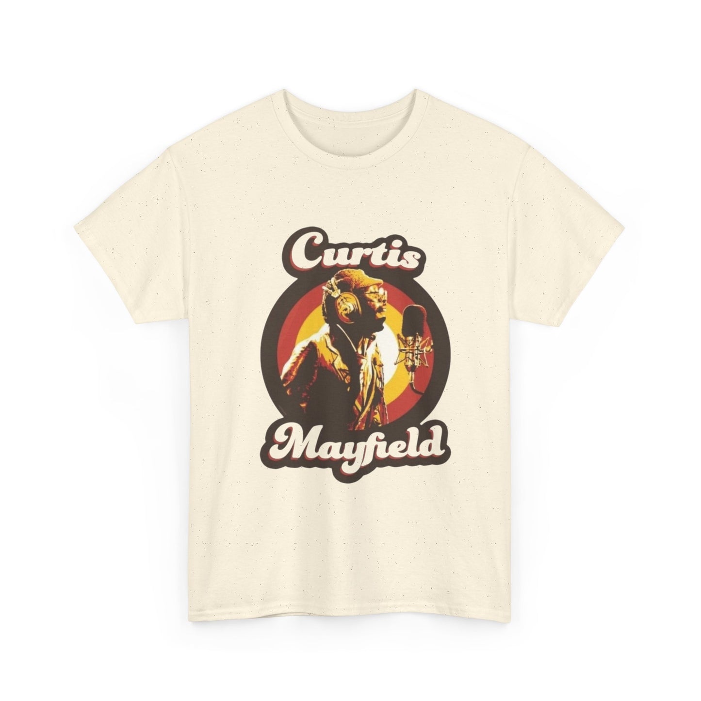 Curtis Mayfield Retro Merch Graphic T Shirt Unisex Heavy Cotton Tee