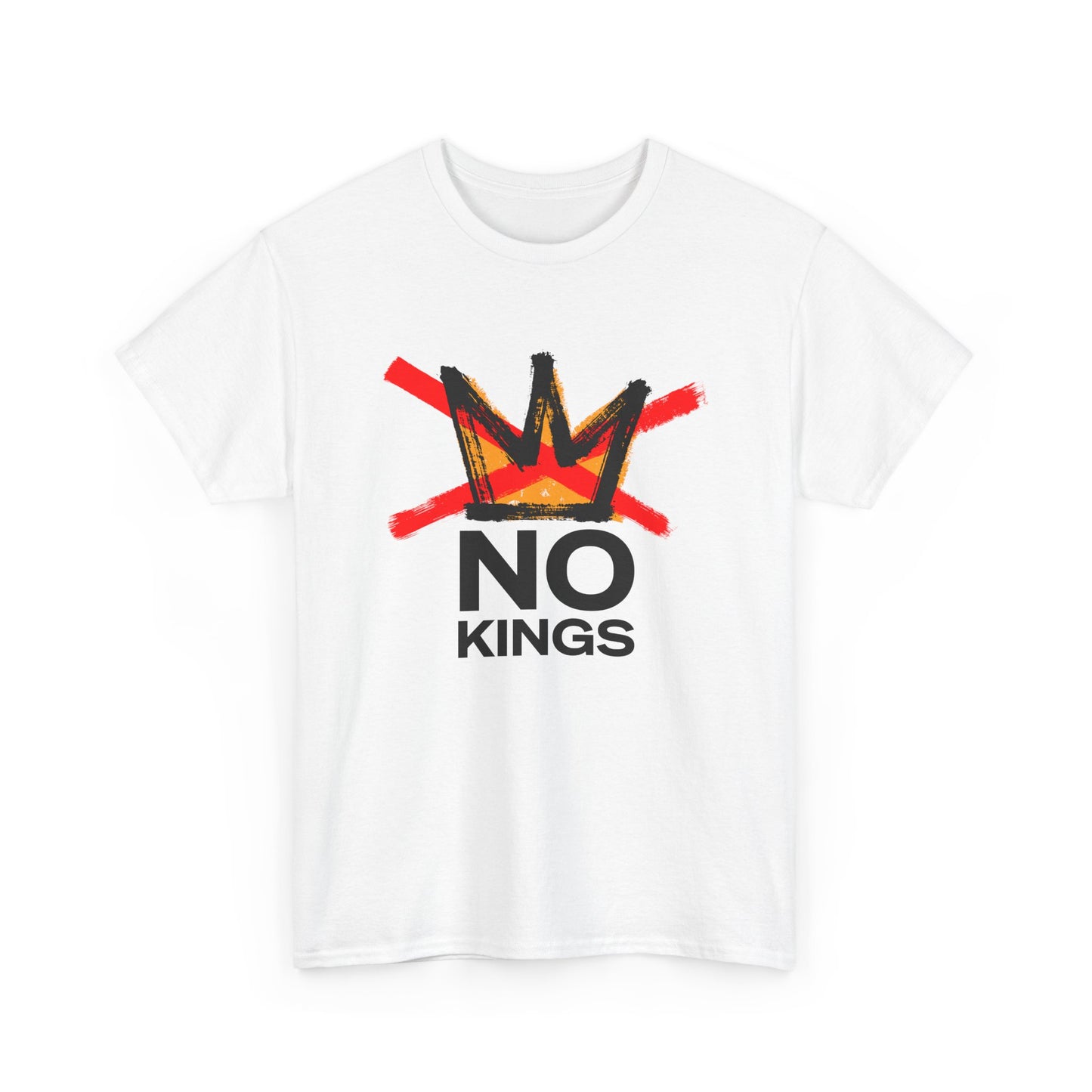 No Kings Graphic T Shirt Protest Resist BLM Support Unisex Heavy Cotton Tee