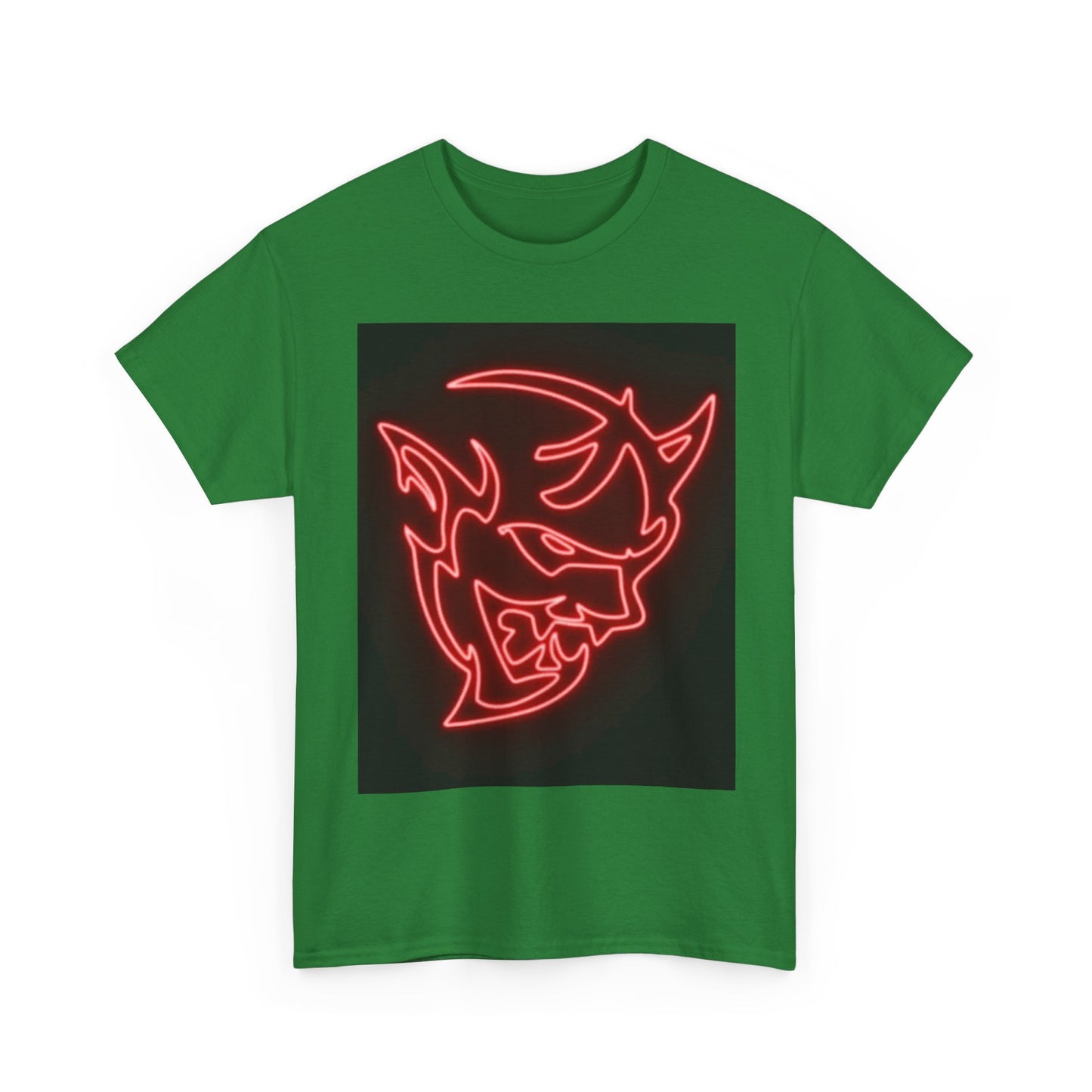 Dodge Demon Tshirt Hellcat Charger Logo Challenger Mopar Unisex Heavy Cotton Tee