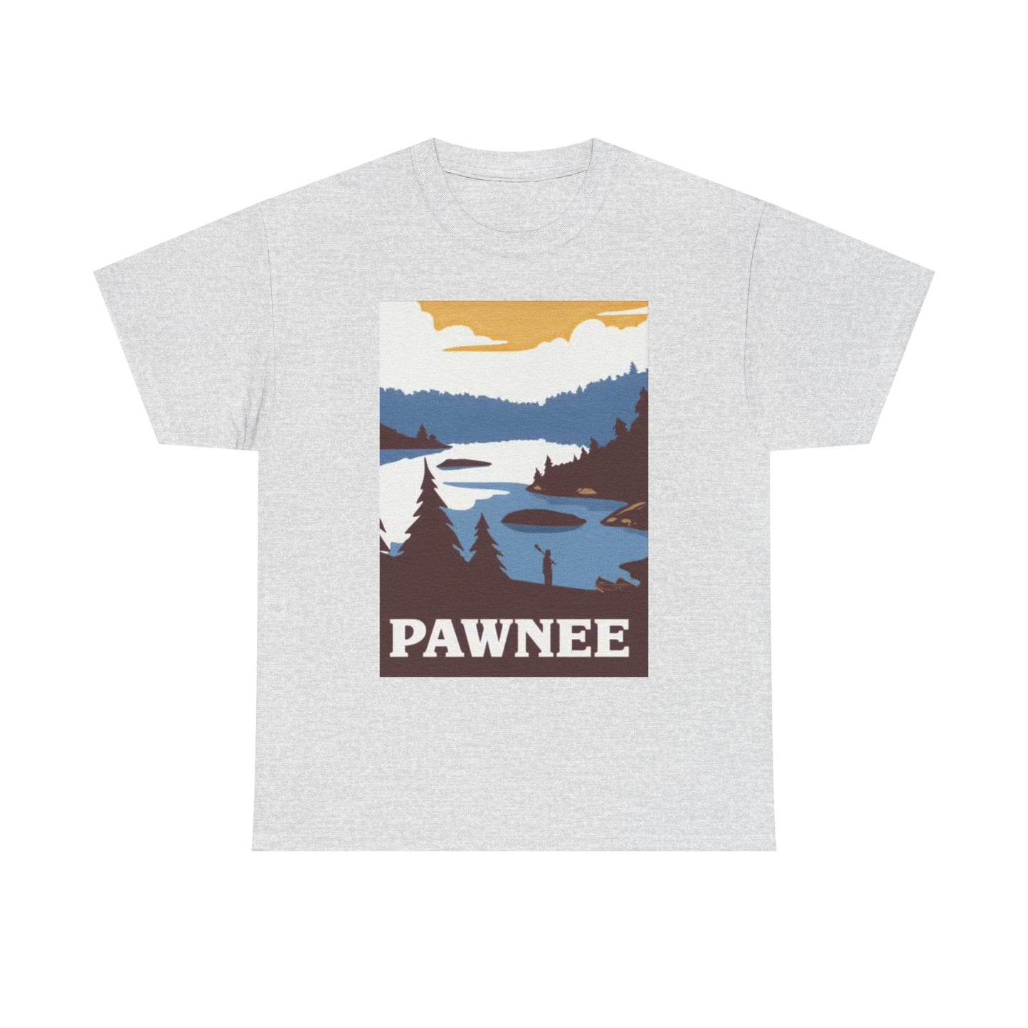 Pawnee Parks And Recreation T Shirt BRAND NEW Apparel Unisex Heavy Cotton Tee