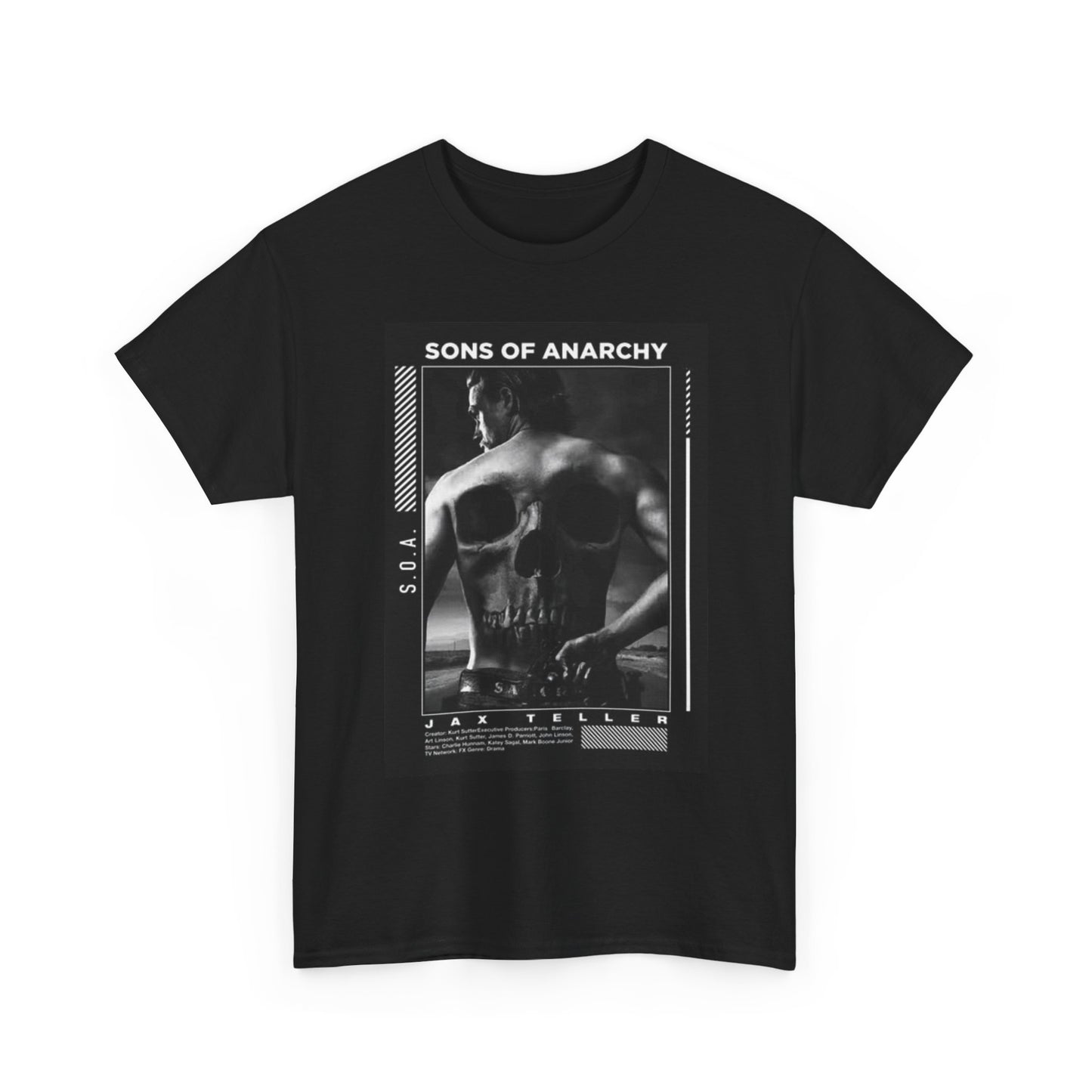 Sons Of Anarchy Graphic T Shirt Retro Tv Series Unisex Heavy Cotton Tee