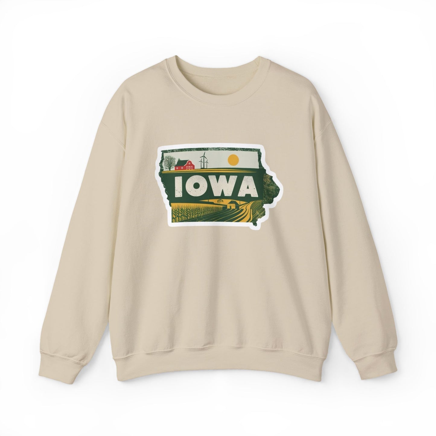 Iowa Farming Sweatshirt Men's Adult Crewneck Pullover Sweater