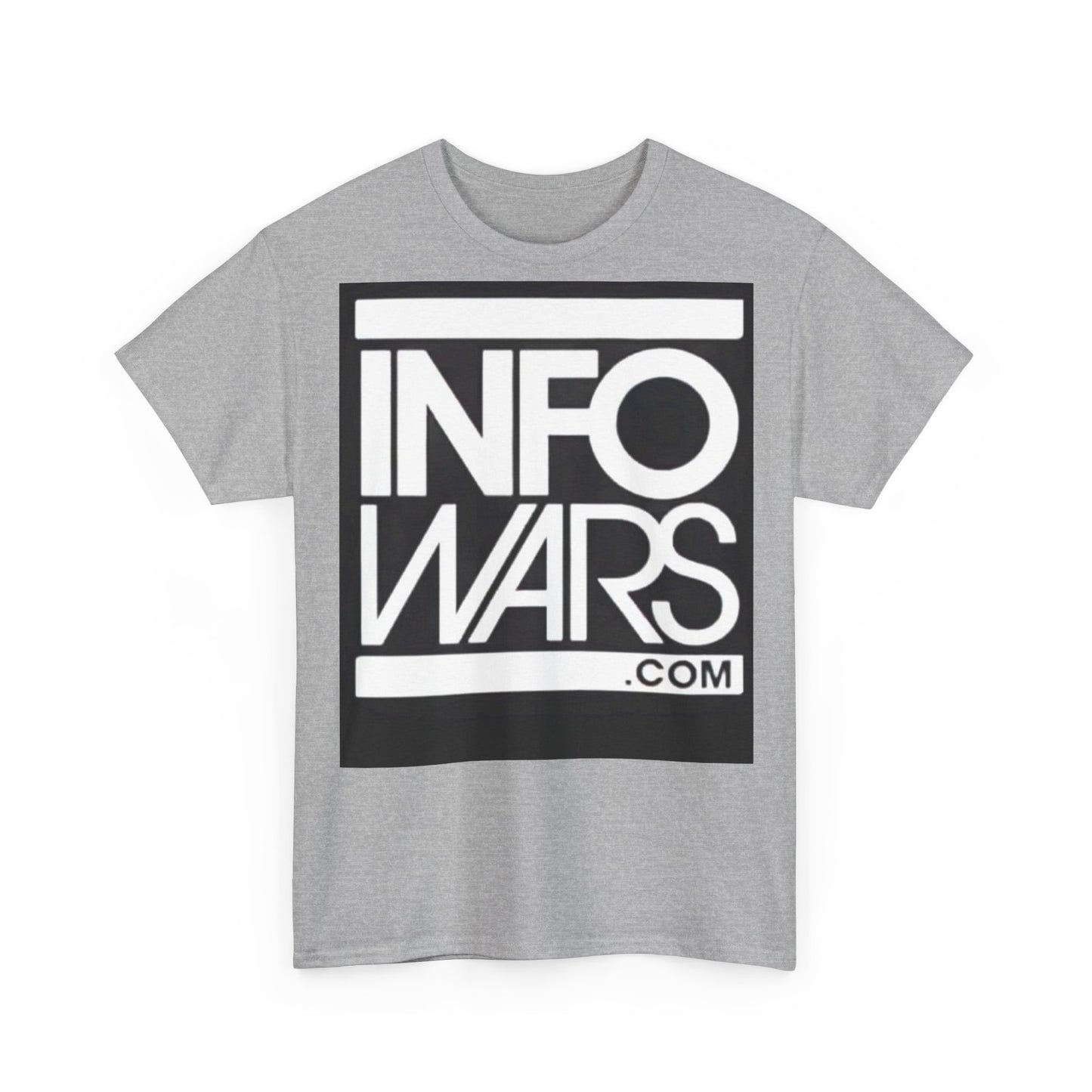 Info Wars Tshirt Alex Jones Rogan American Funny Podcast Unisex Heavy Cotton Tee