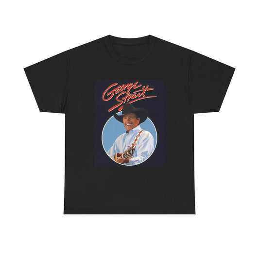 George Strait T shirt Texas Country Poster Retro Tour Unisex Heavy Cotton