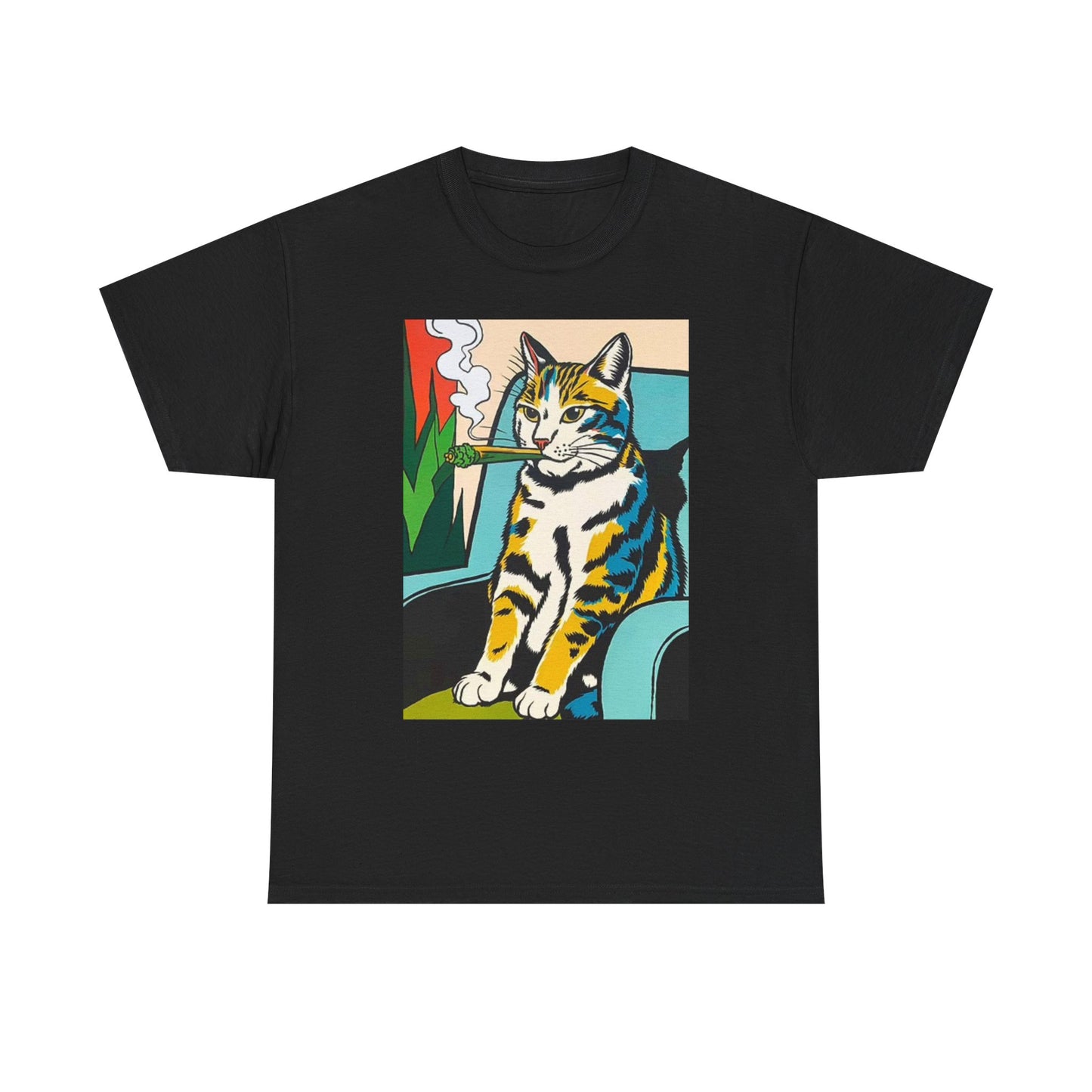 Cat Nip T Shirt Funny Pot Joint Graphic Kittens Unisex Heavy Cotton Tee