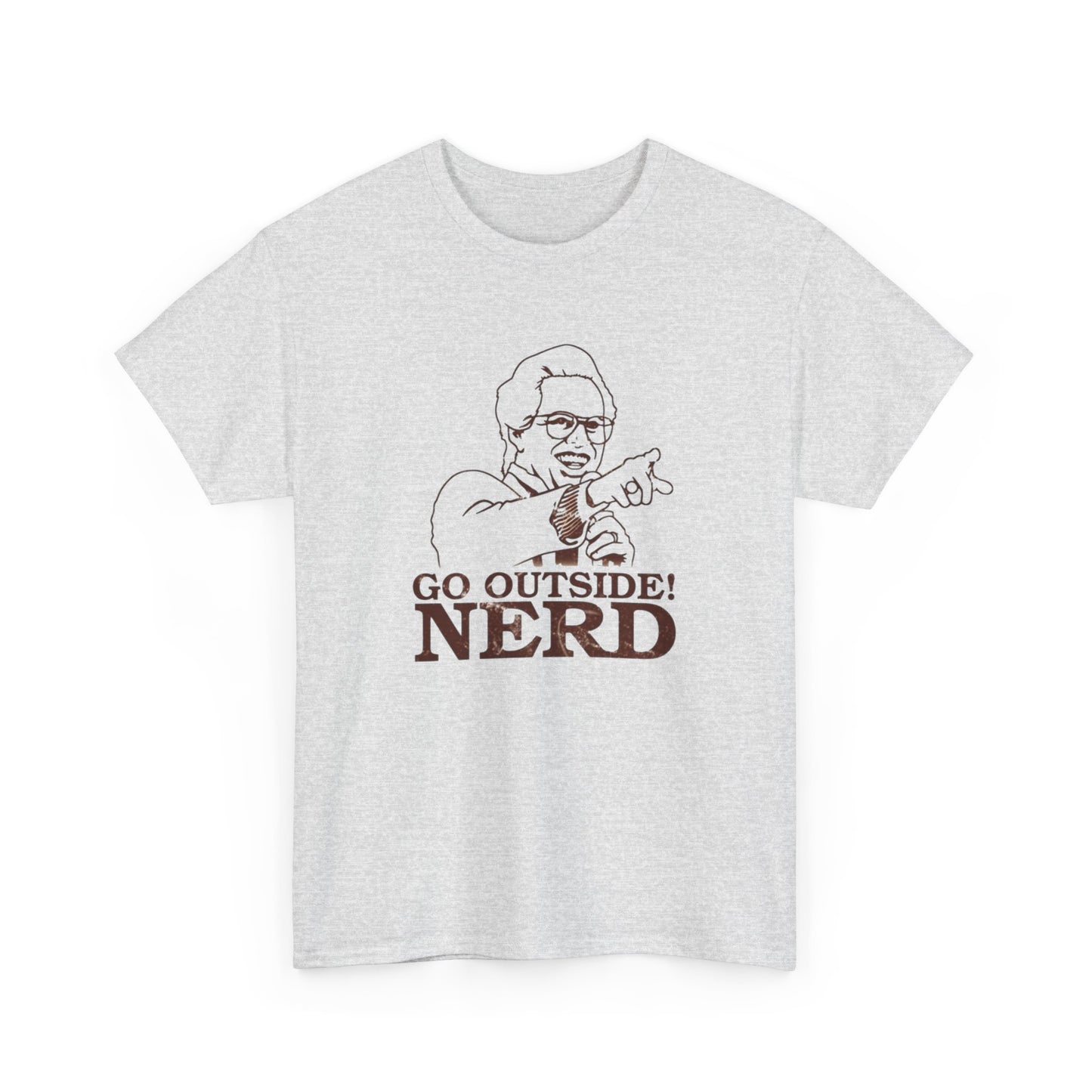 Go Outside Nerd Baby Billy Graphic T Shirt ADULT NEW Unisex Heavy Cotton Tee
