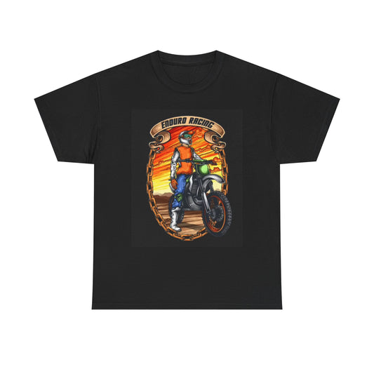 Enduro Motocross T Shirt Dirt bikes Racing Unisex Heavy Cotton Tee