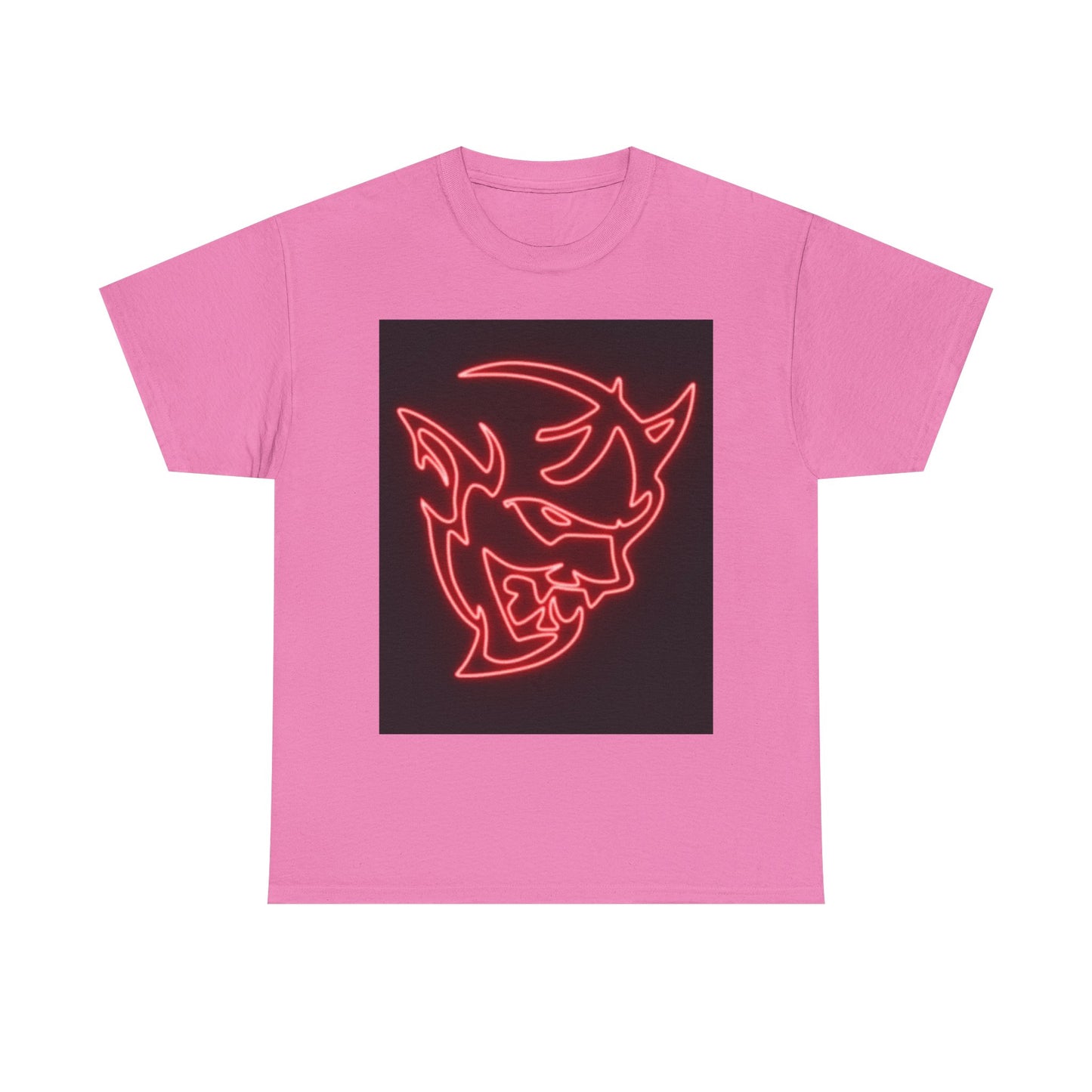 Dodge Demon Tshirt Hellcat Charger Logo Challenger Mopar Unisex Heavy Cotton Tee