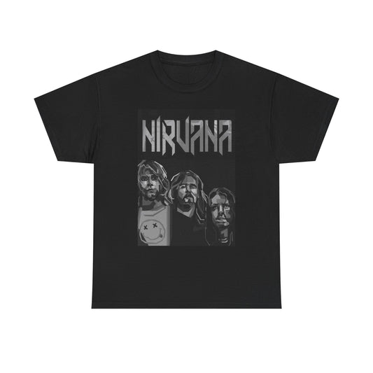 Nirvana Graphic T Shirt vintage Grunge Retro Unisex Heavy Cotton Tee