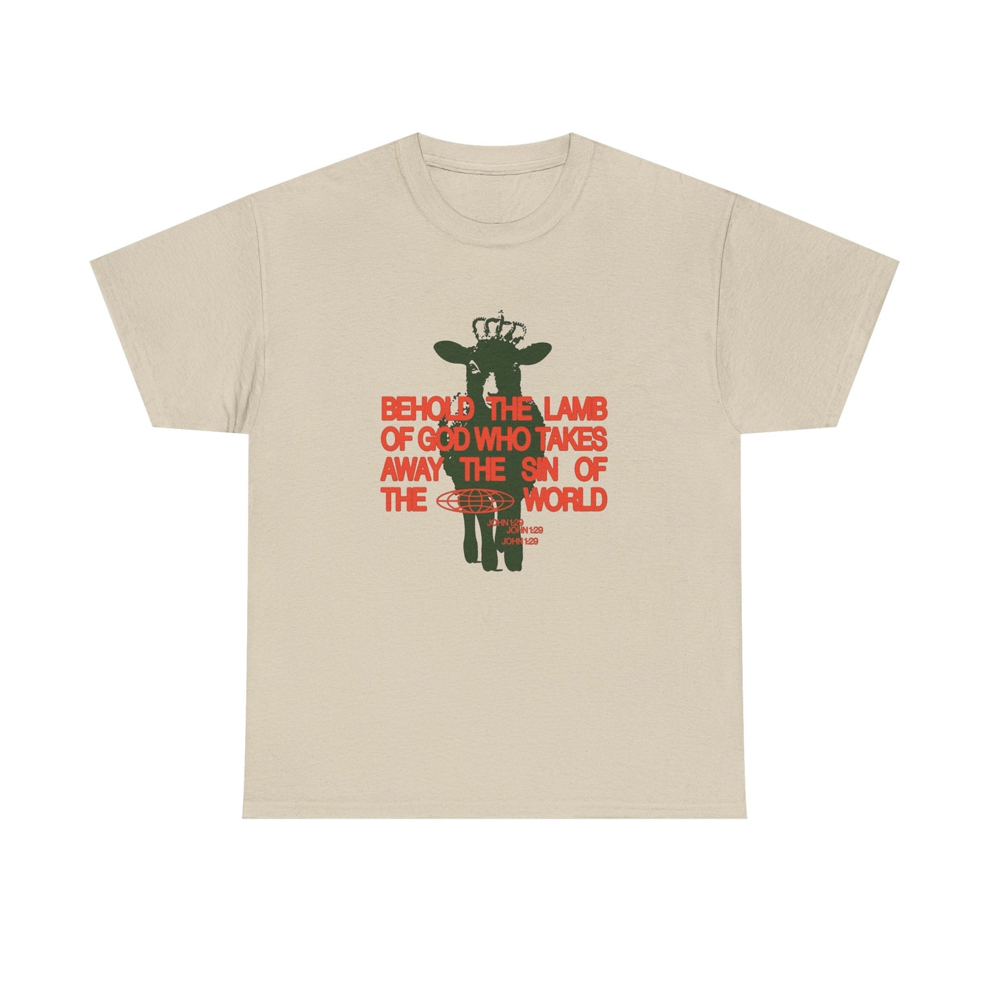 The Lamb Of God Christ Religion Graphic T Shirt Unisex Heavy Cotton Tee