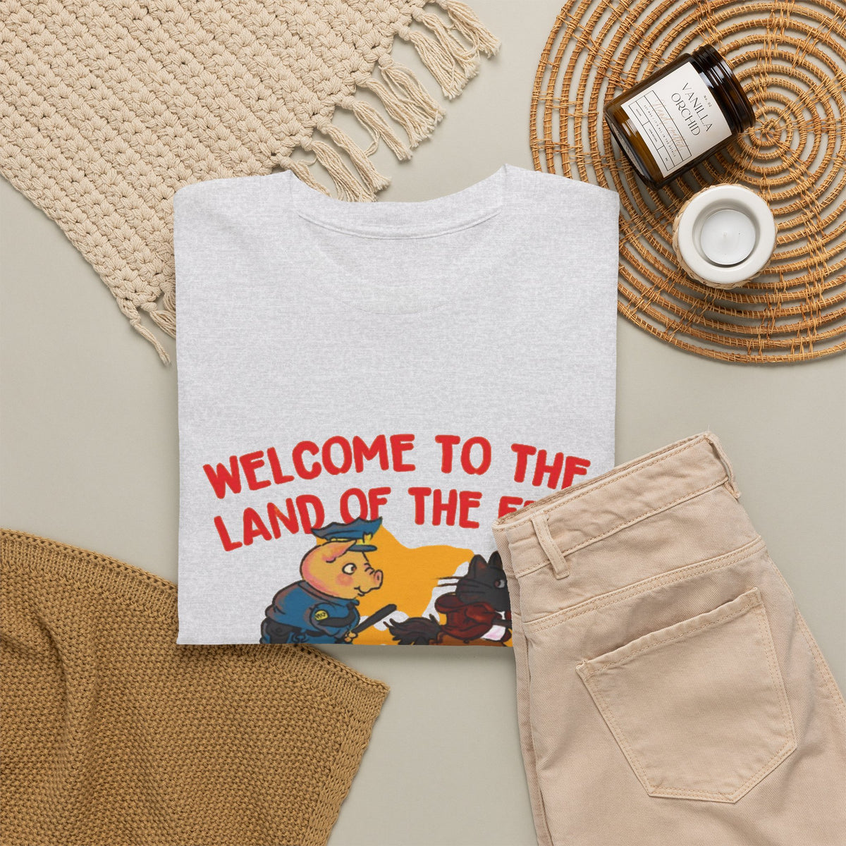 Welcome to the Land of the Free Comply or Die T-Shirt Men's Graphic Tee