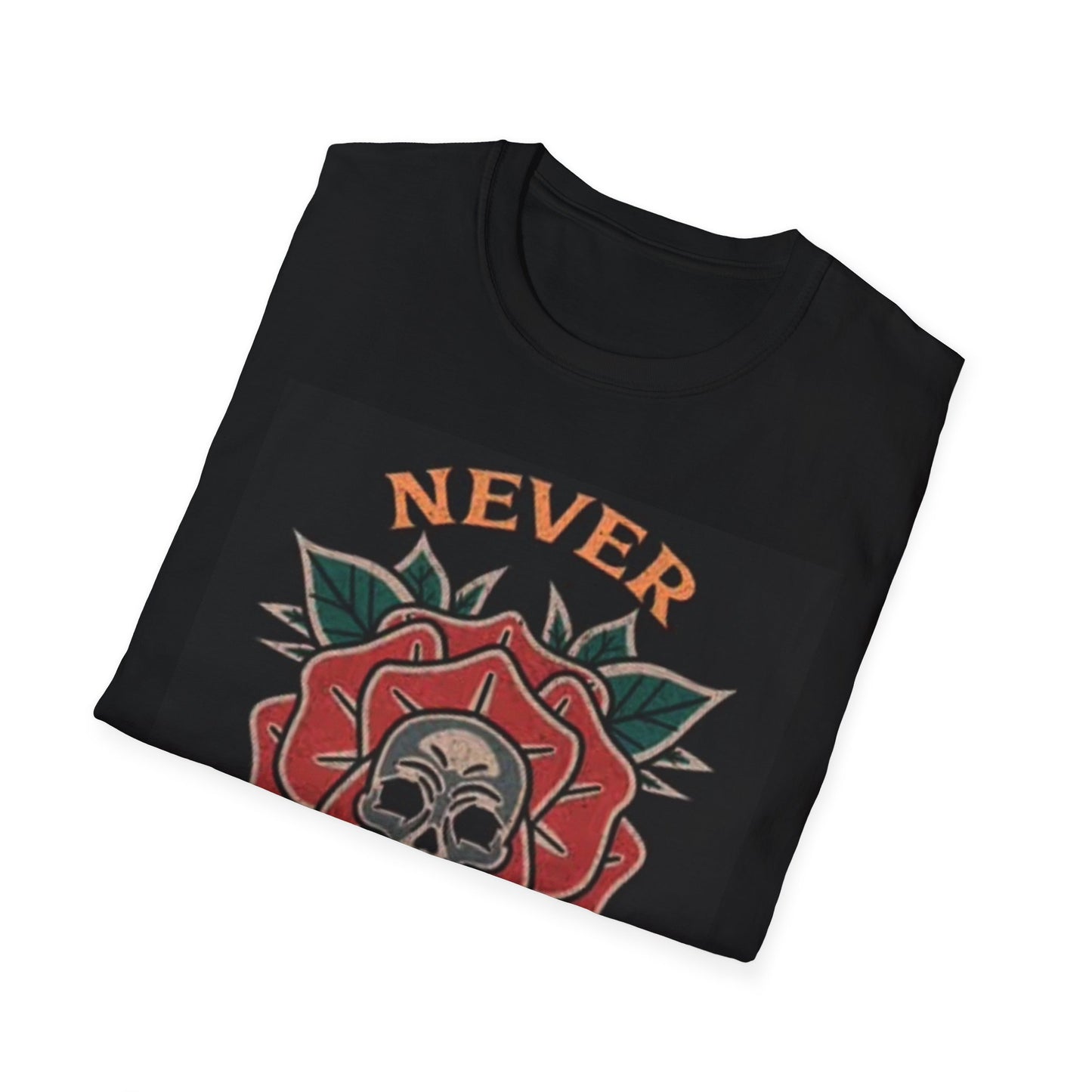 Never Regret Sailor Jerry Tattoo Graphic T Shirt Retro Unisex Softstyle T-Shirt