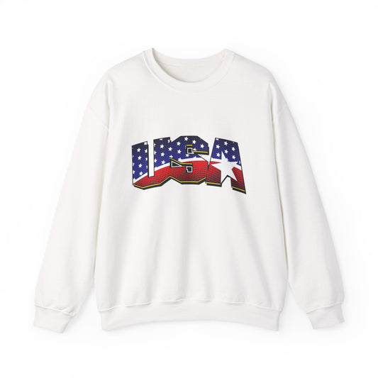 USA American Flag Sweater NEW Unisex Heavy Blend™ Crewneck Sweatshirt