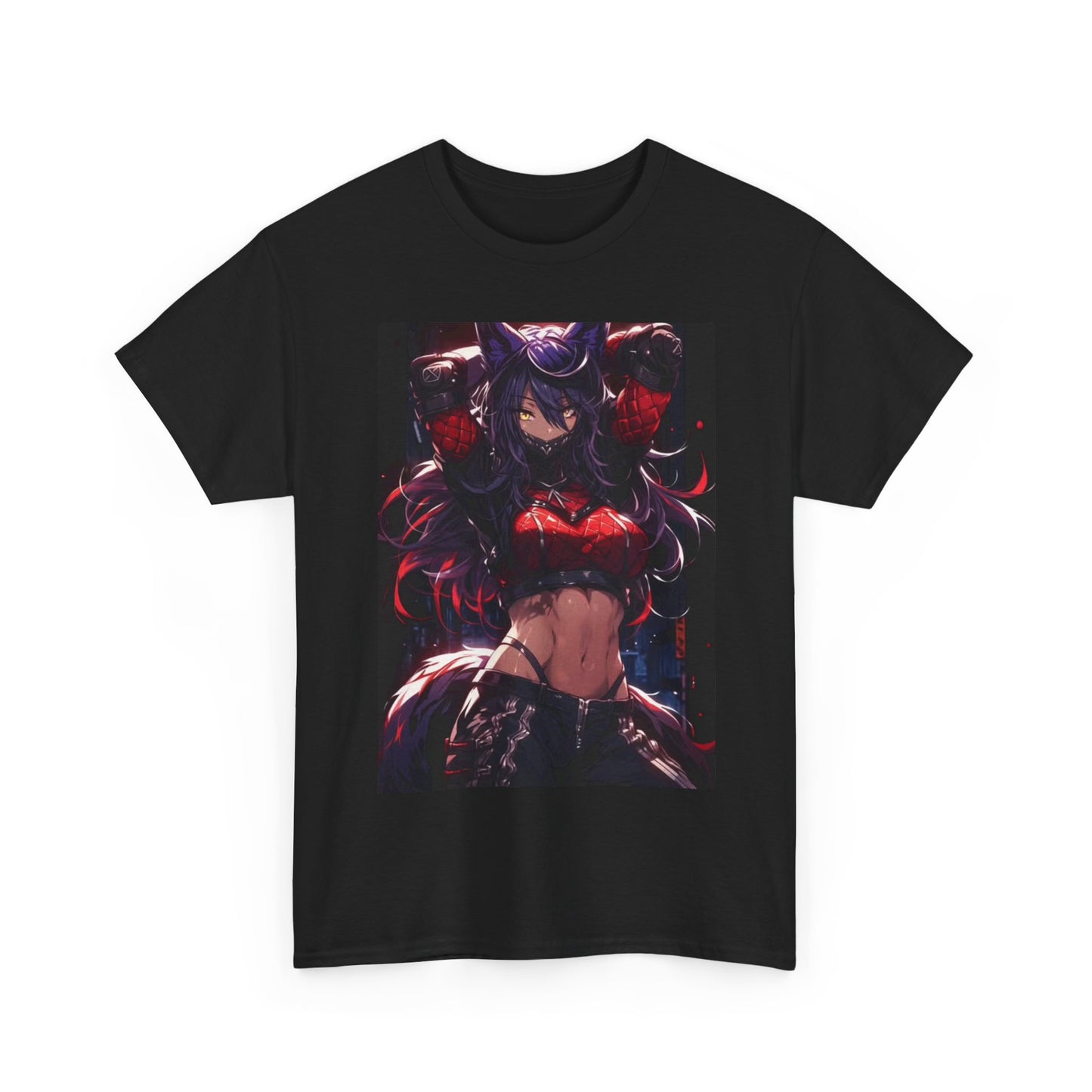 Waifu Anime T-shirt Girl Graphic Cartoon Retro Gaming Unisex Heavy Tee Gamer 2