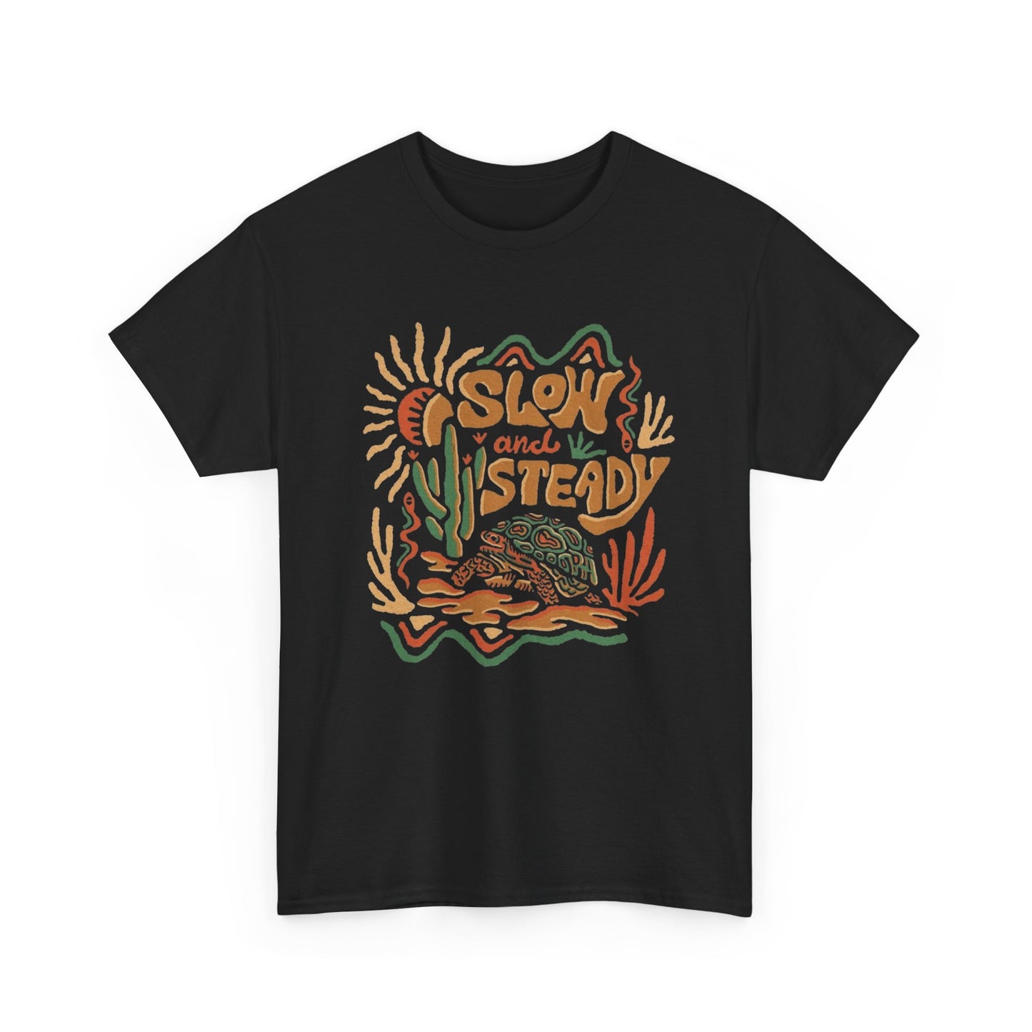Slow And Steady Graphic T Shirt Unisex Heavy Cotton Tee