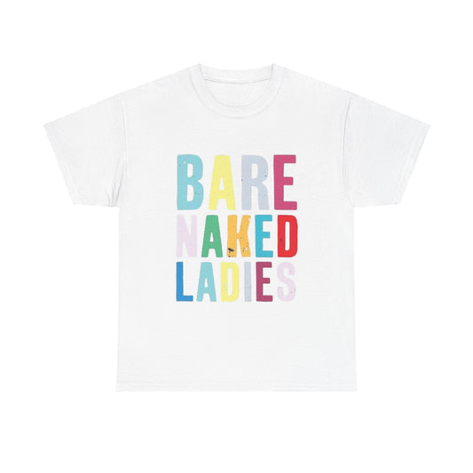 Bare Naked Ladies Tshirt Vintage Distressed Logo Merch Unisex Heavy Cotton Tee