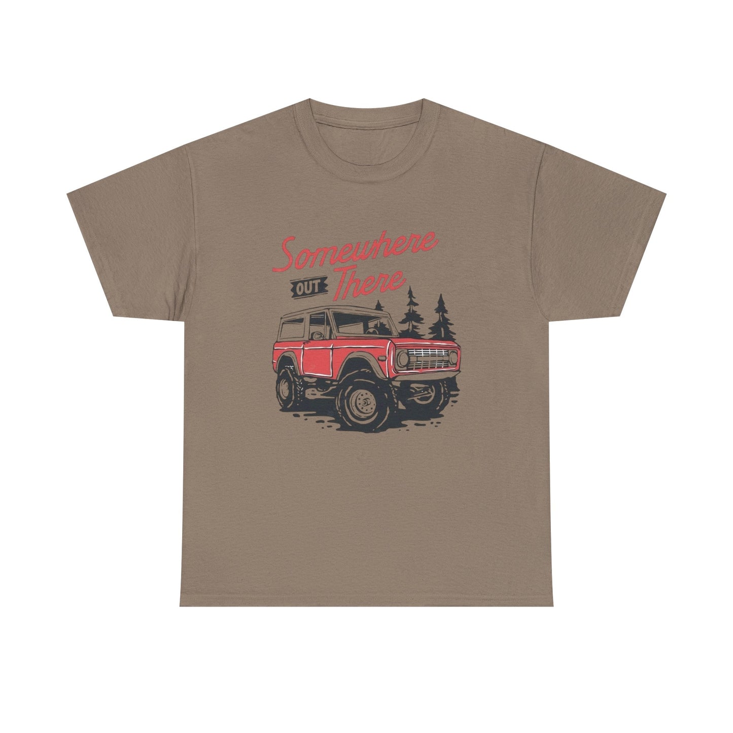 Somewhere Out There Bronco Graphic T Shirt Unisex Heavy Cotton Tee