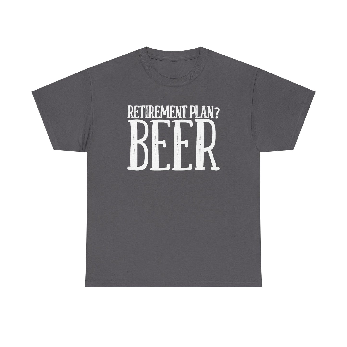 Retirement Plan Beer T Shirt Funny Graphic Cold Beer Retro Jokes Unisex