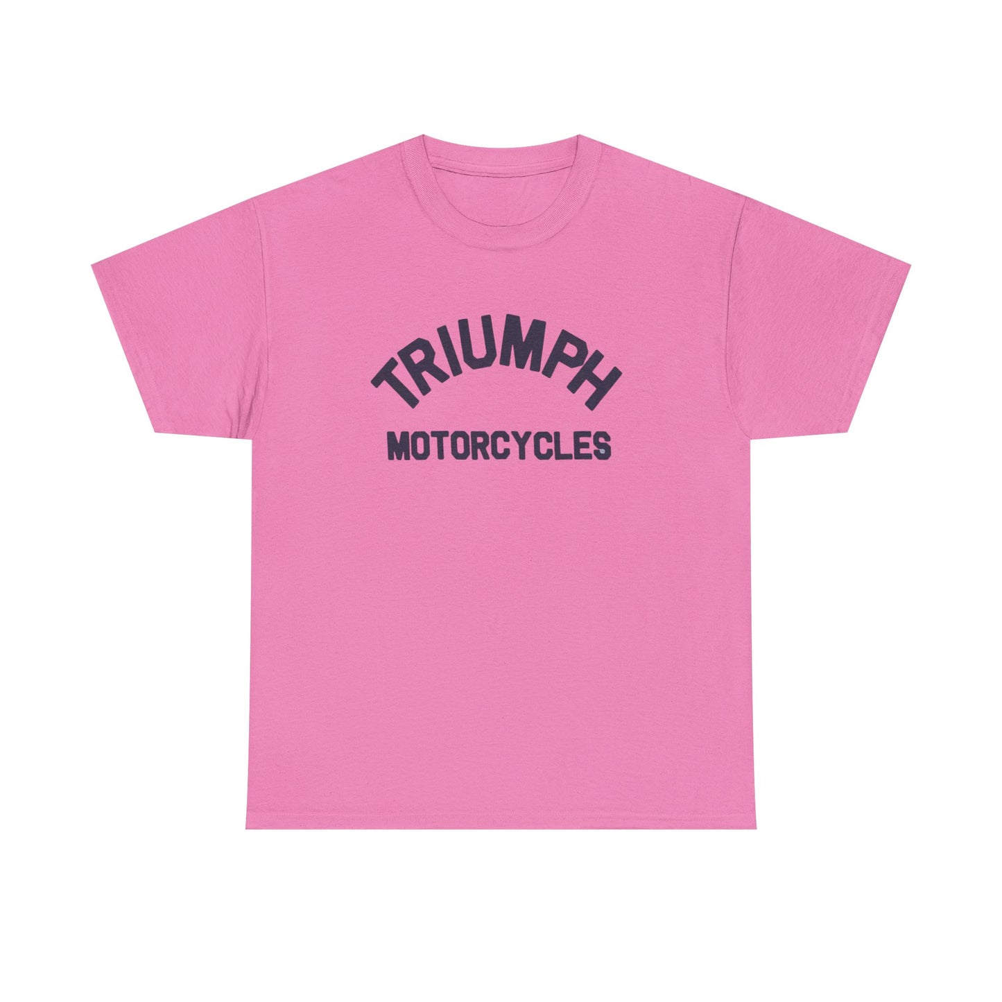 Triumph Motorcycles Tshirt Vintage Logo Classic Fit Unisex Heavy Cotton Tee