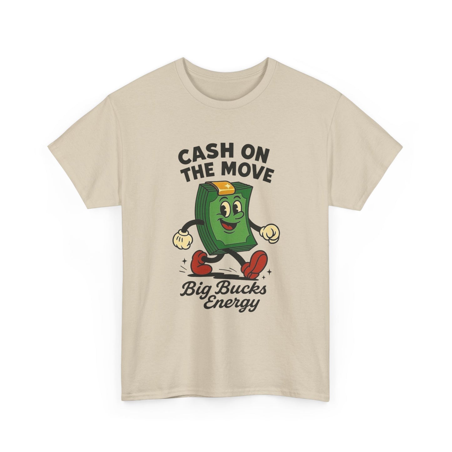 Cash On The Move Graphic T Shirt NEW GIFT Unisex Heavy Cotton Tee