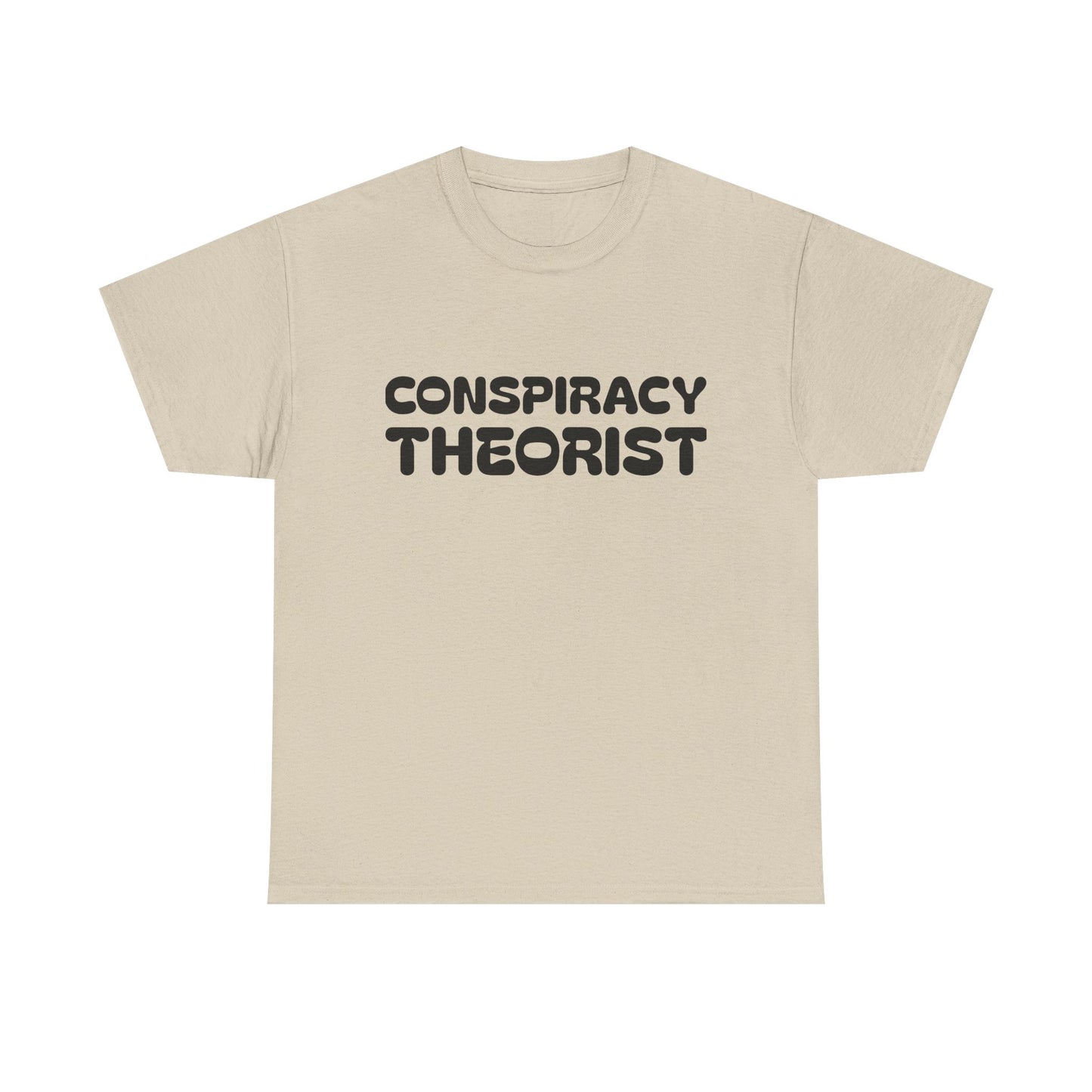 Conspiracy Theorist Funny Aliens UFO Graphic T Shirt Unisex Heavy Cotton Gift