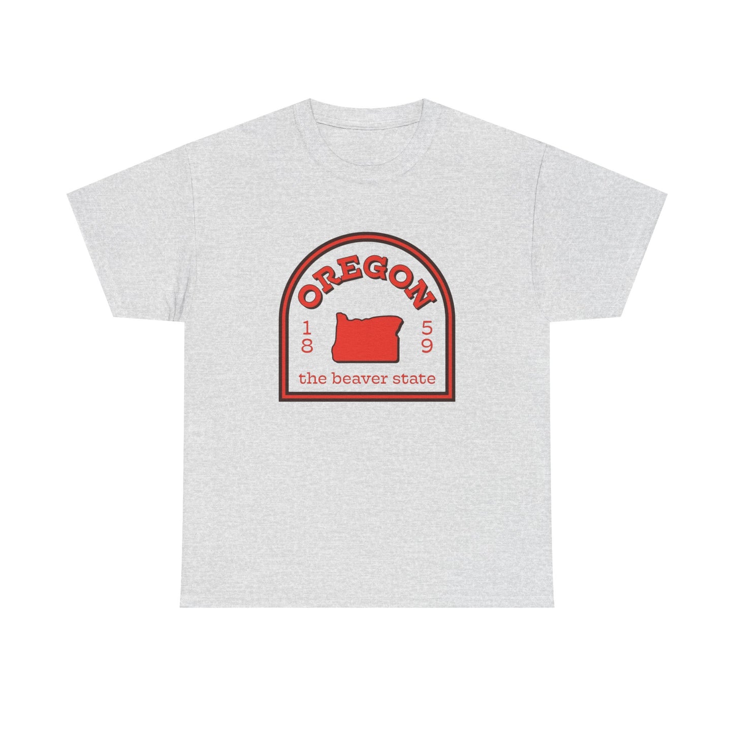 Oregon The Beaver State Graphic T Shirt ADULT NEW Unisex Heavy Cotton Tee