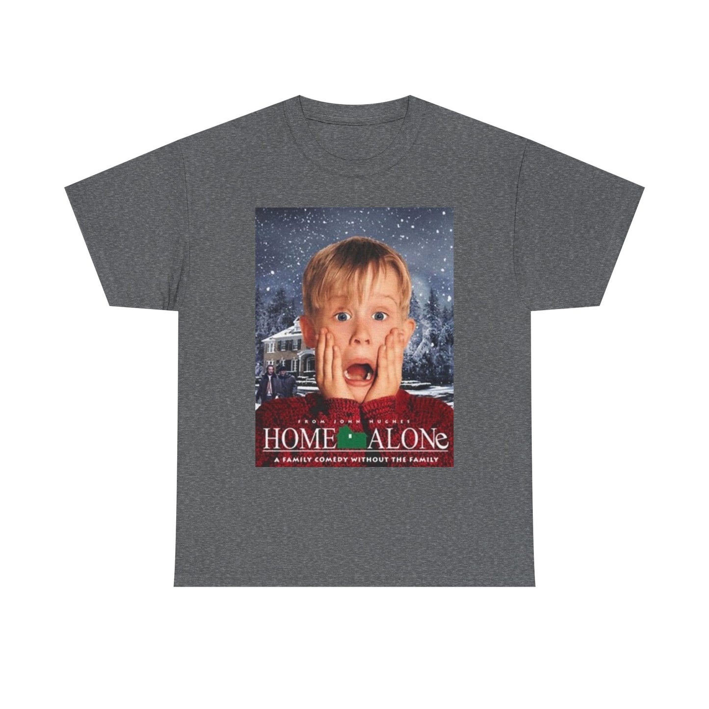 Home Alone T Shirt Vintage Movie Art Christmas Gift Unisex Heavy Cotton Tee