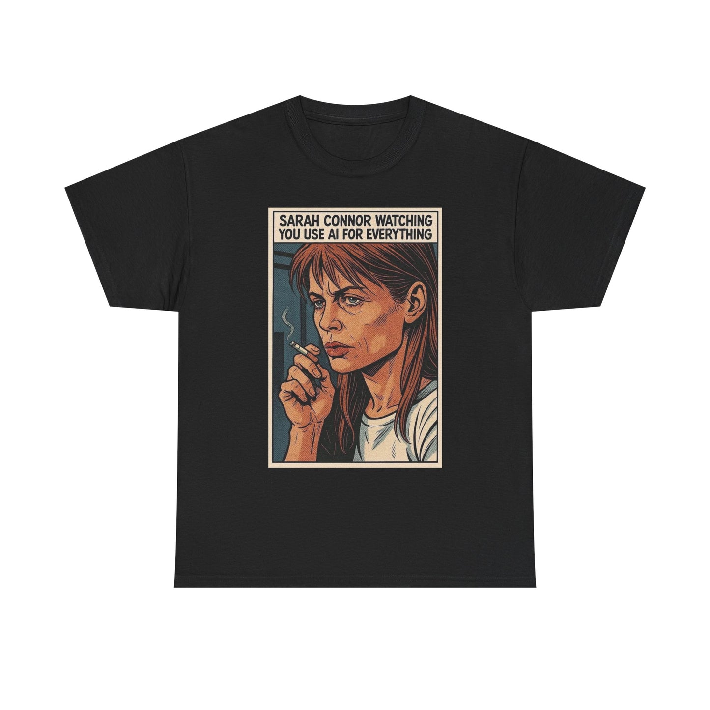 Terminator Artificial Intelligence Graphic T Shirt S-5XL Unisex Heavy Cotton Tee