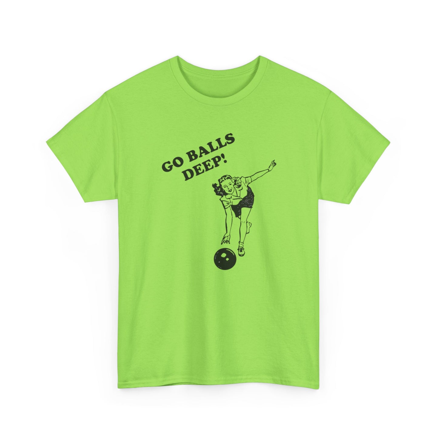Go Balls Deep Graphic T Shirt Funny Sex Jokes Graphic T Shirt S-5XL NEW Cotton
