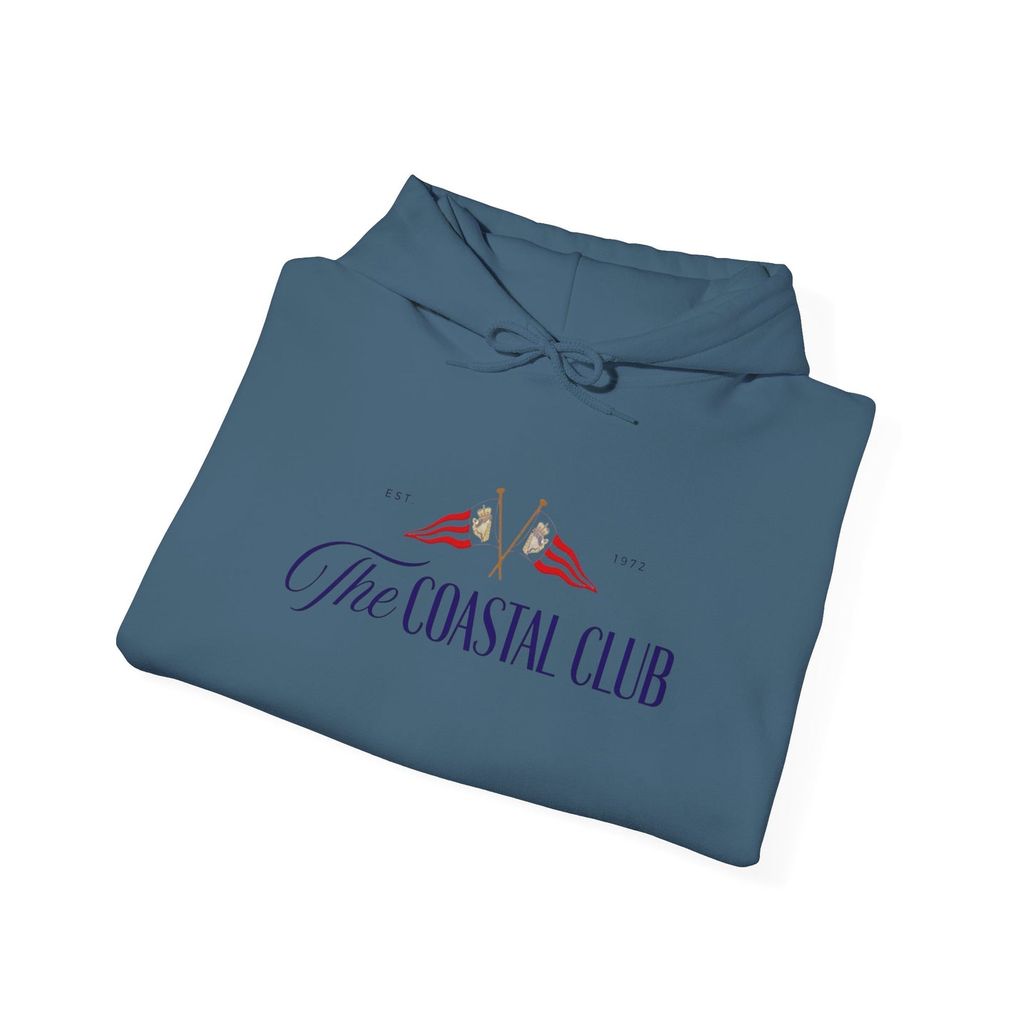 The Coastal Club Retro Graphic Hoodie Unisex Heavy Blend™ Hooded Sweatshirt