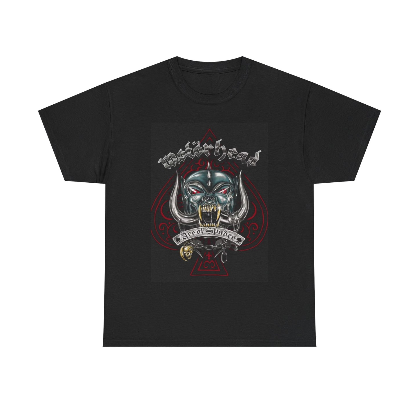 MotorHead Tshirt Band Graphic rock retro Metal art Unisex Heavy Cotton Tee