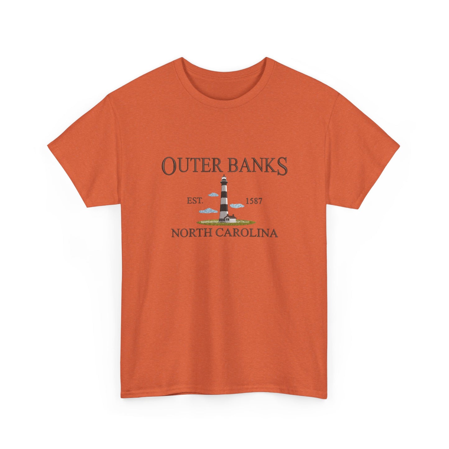Outer Banks North Carolina Graphic T Shirt NEW Unisex Heavy Cotton Tee